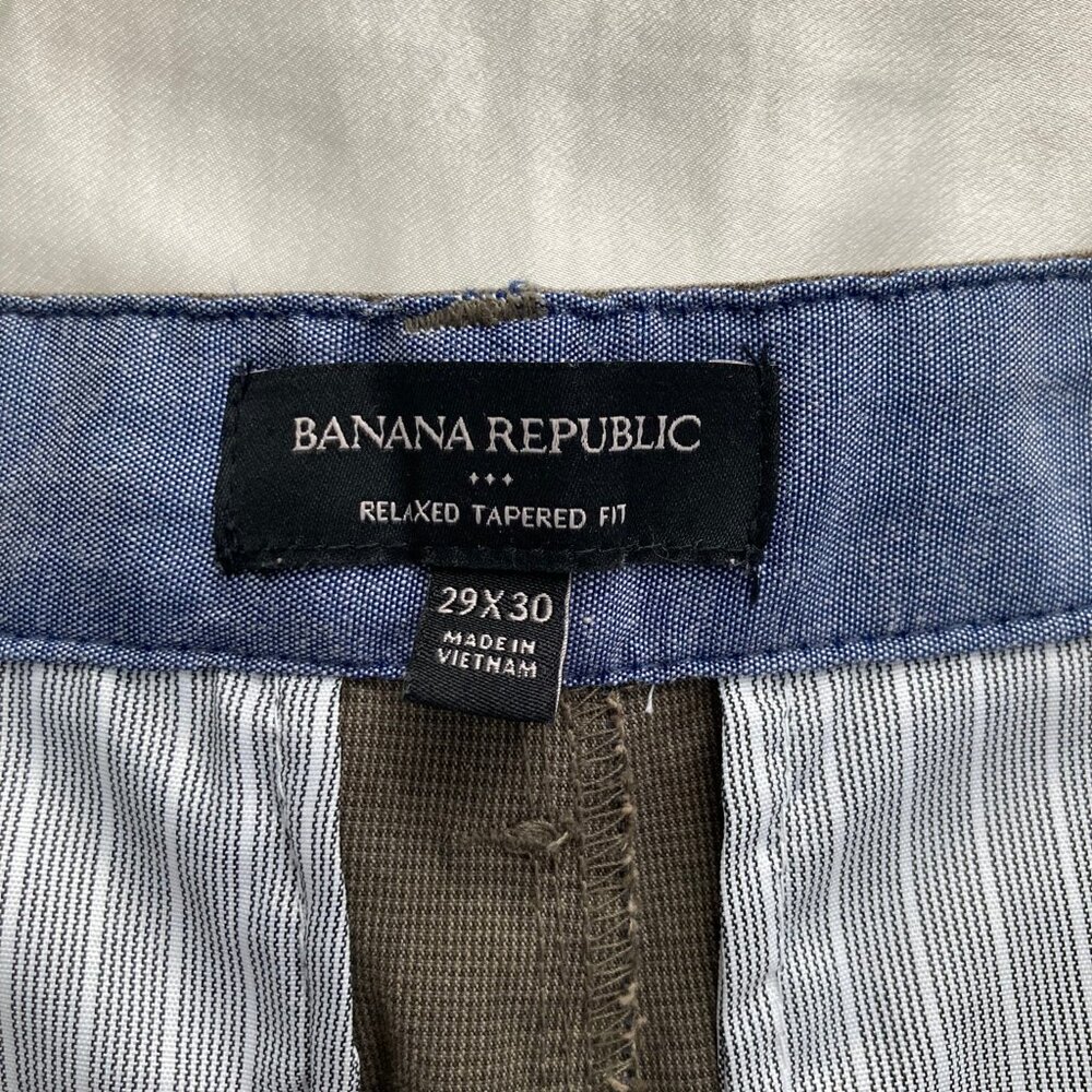 Banana Republic Waist 29 Relaxed Tapered Fit Ankle Pants Pleated Trousers - Picture 5 of 10